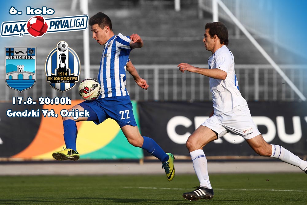 U sklopu 6. kola gostujemo  u Gradskom Vrtu, u Osijeku 17.8. u 20:00 sati