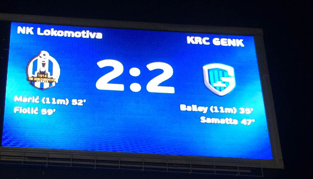 Lokomotiva – Genk 2:2