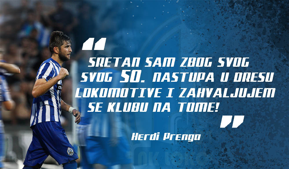 Herdi Prenga ostvario 50. nastup za Lokomotivu u HNL-u