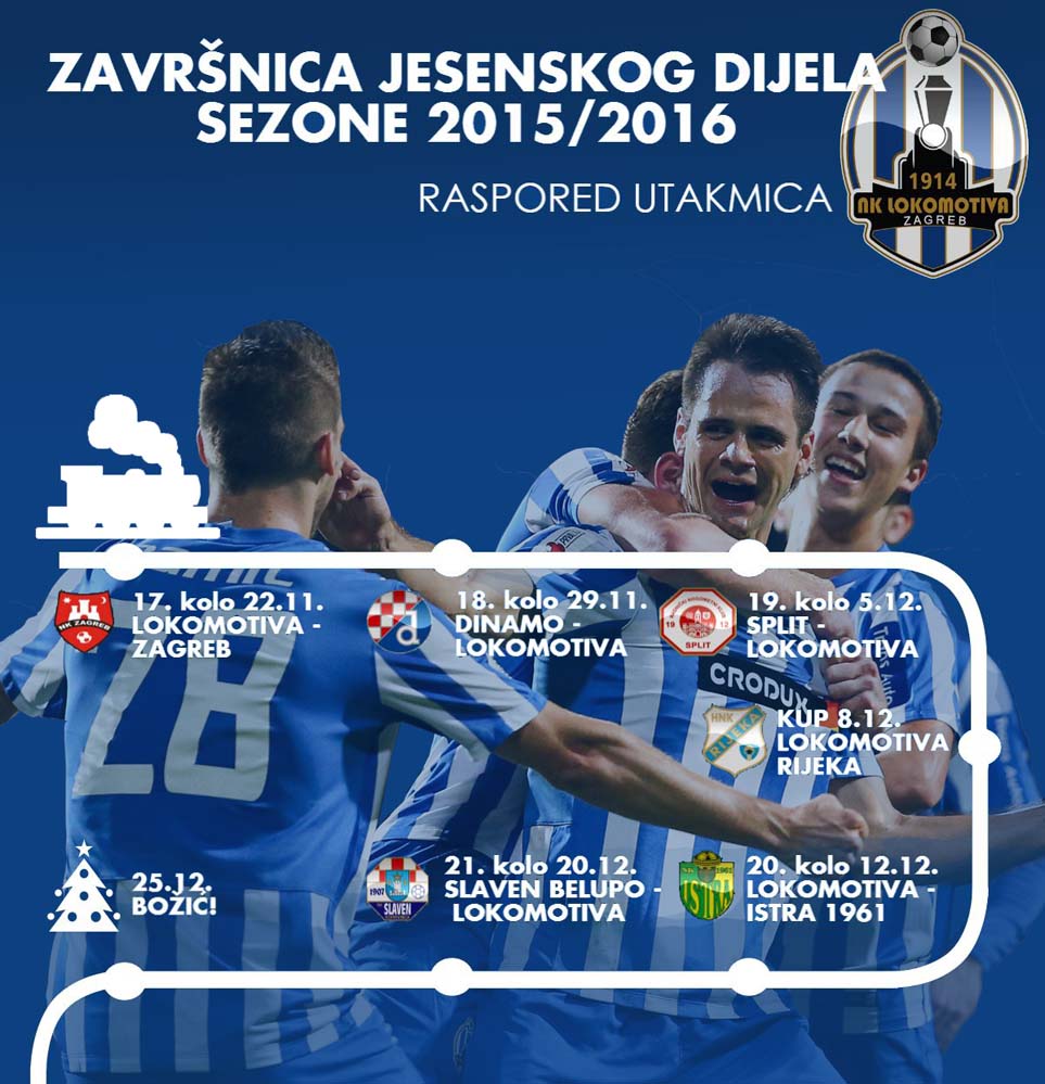 Raspored utakmica do kraja polusezone