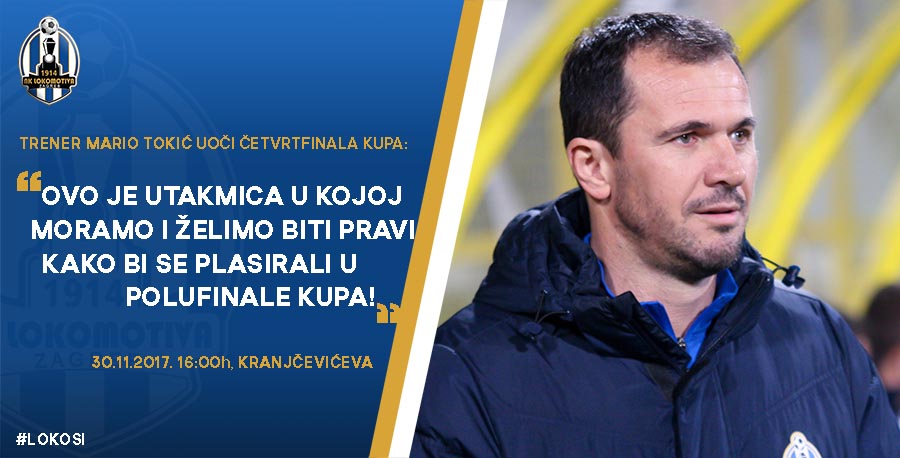 Tokić uoči Rudeša u kupu: Rudeš je bolja ekipa nego što pokazuje tablica